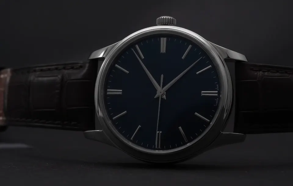 The dial under a single hard light
